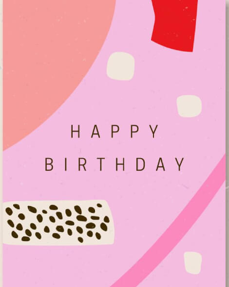 Happy birthday pattern design card